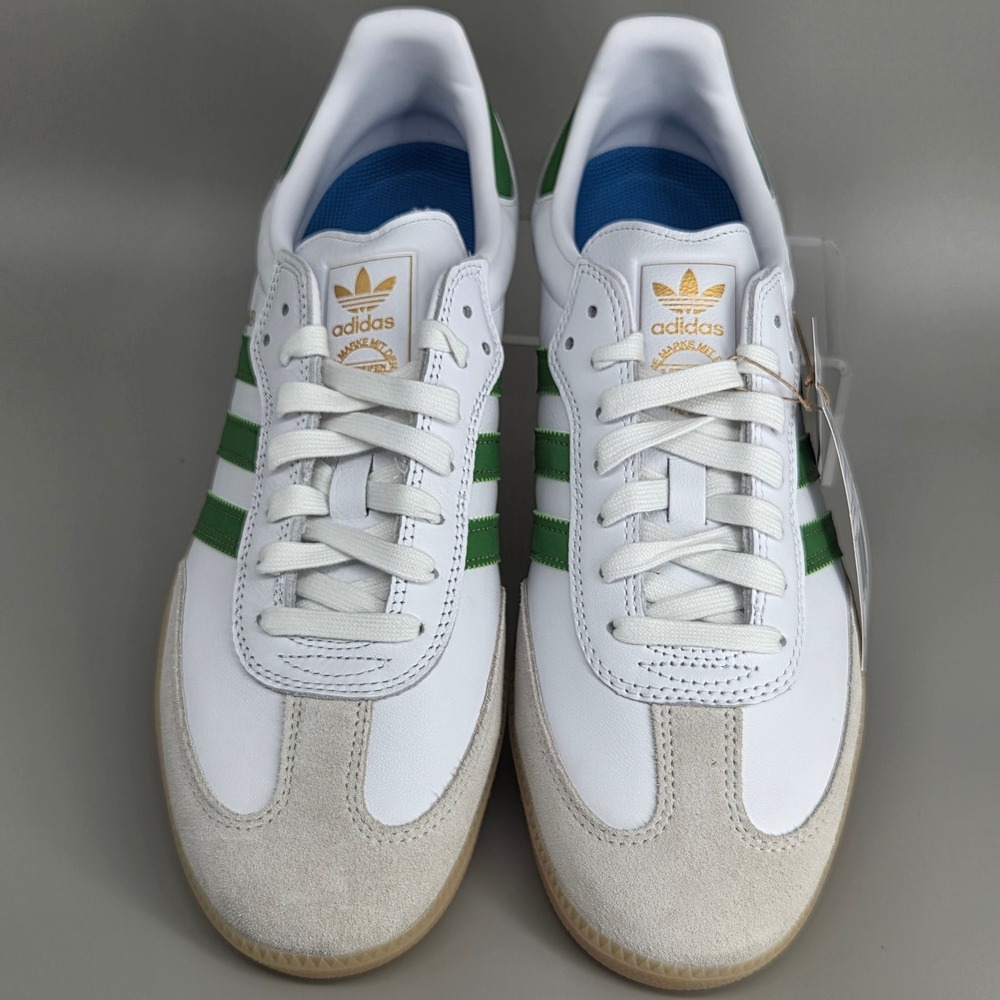 Adidas Samba ADV Sneakers Mens 10.5 White Green Gum JP8522 Skateboarding Retro - Picture 3 of 8